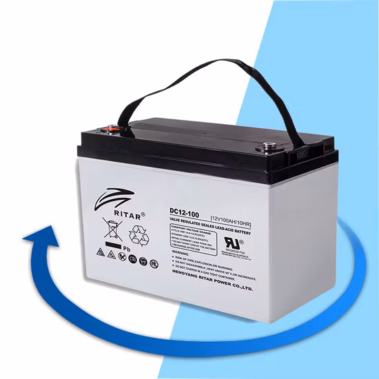 Batteria solare Ritar 12V100ah per sistema energetico domestico con acido al piombo AGM